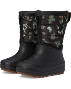 Bogs Kids Snow Shell Zip - Camo Texture (Toddler/Little Kid/Big Kid) | Boots
