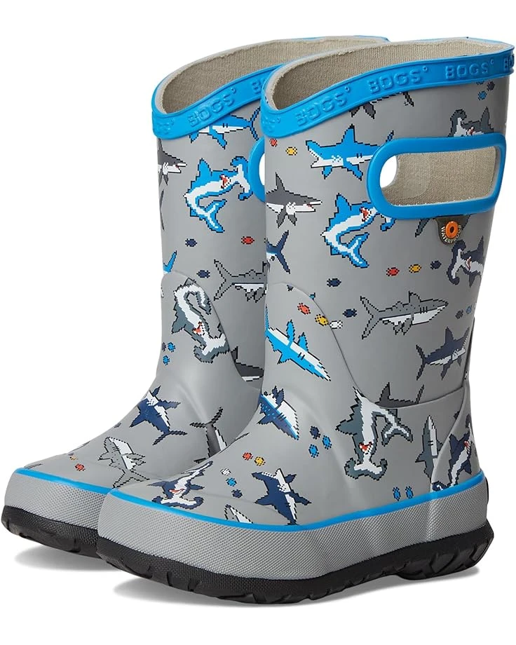 Bogs Kids Rainboot Pixel Shark (Toddler/Little Kid/Big Kid) | Boots